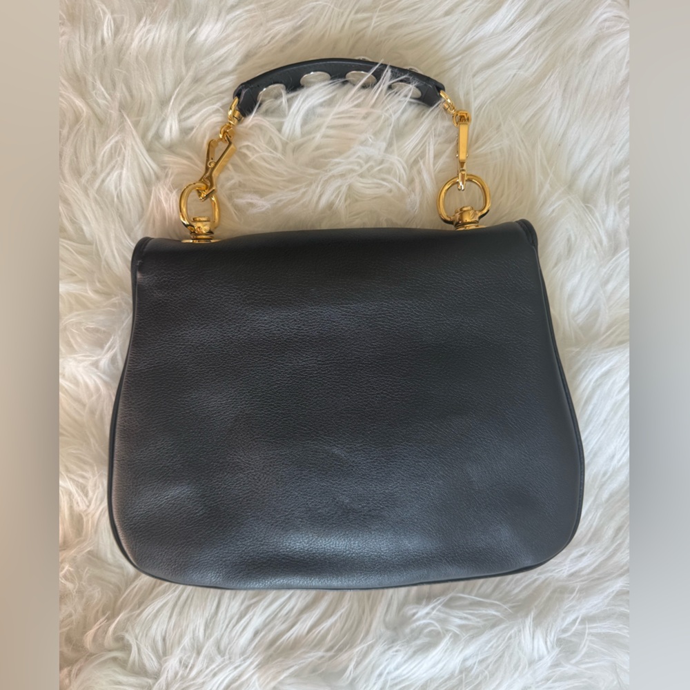 Gucci Blondie Black Leather Top Handle Bags - Picture 2 of 16